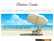 Tablet Screenshot of barbarasunden.com